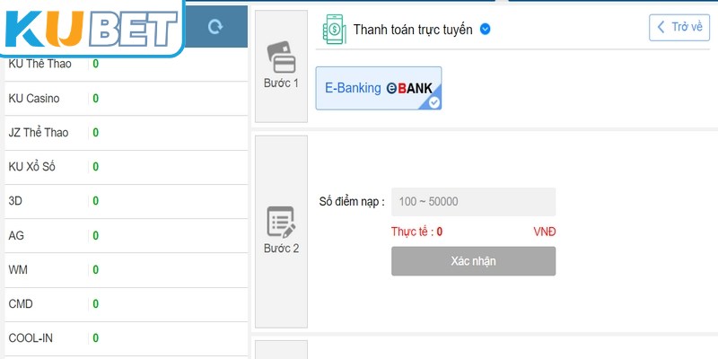 Luôn dành thời gian kiểm tra kỹ lưỡng mọi thông tin để nạp